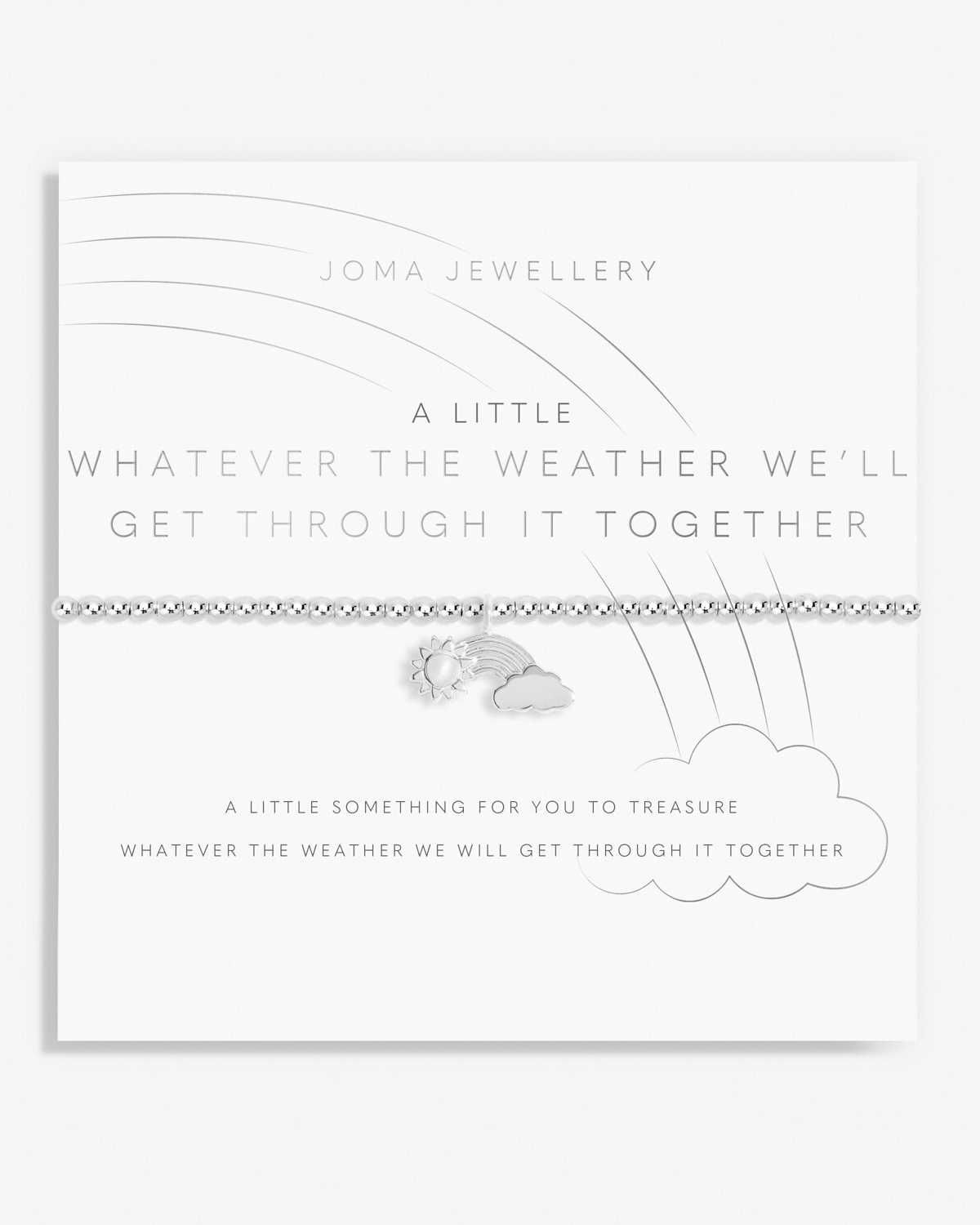 A Little Whatever The Weather Barcelet In Silver