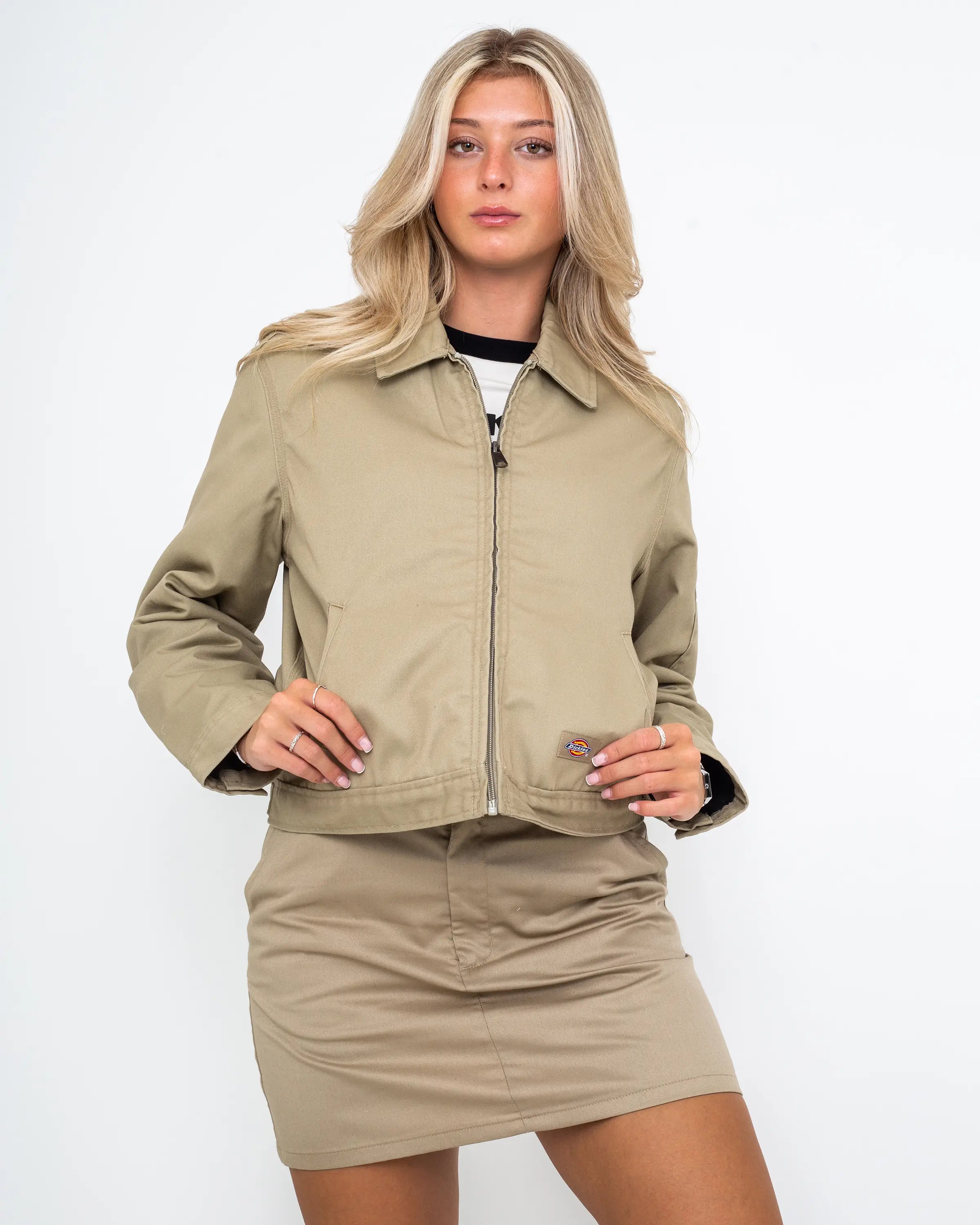 Eisenhower Cropped Jacket In Khaki