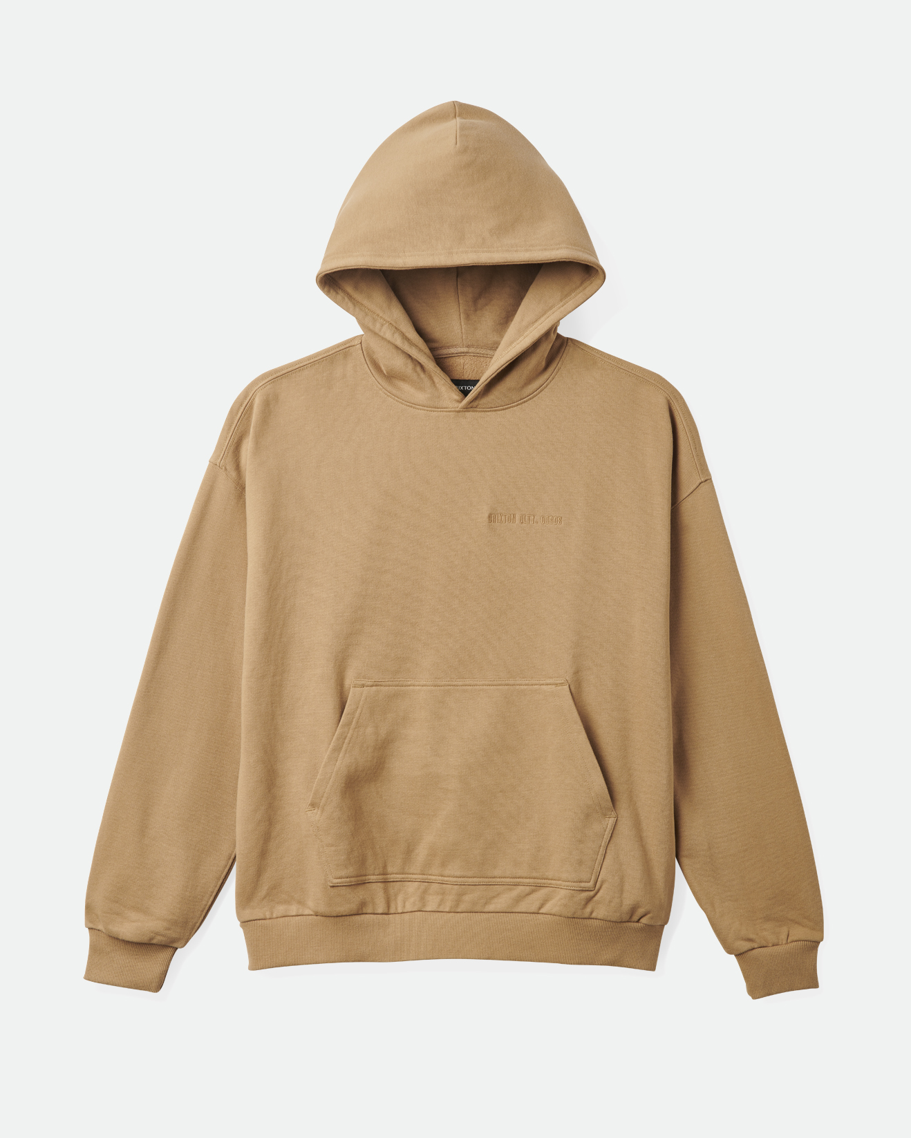 Embroidered Heavyweight Oversized Hoodie In Tigers Eye