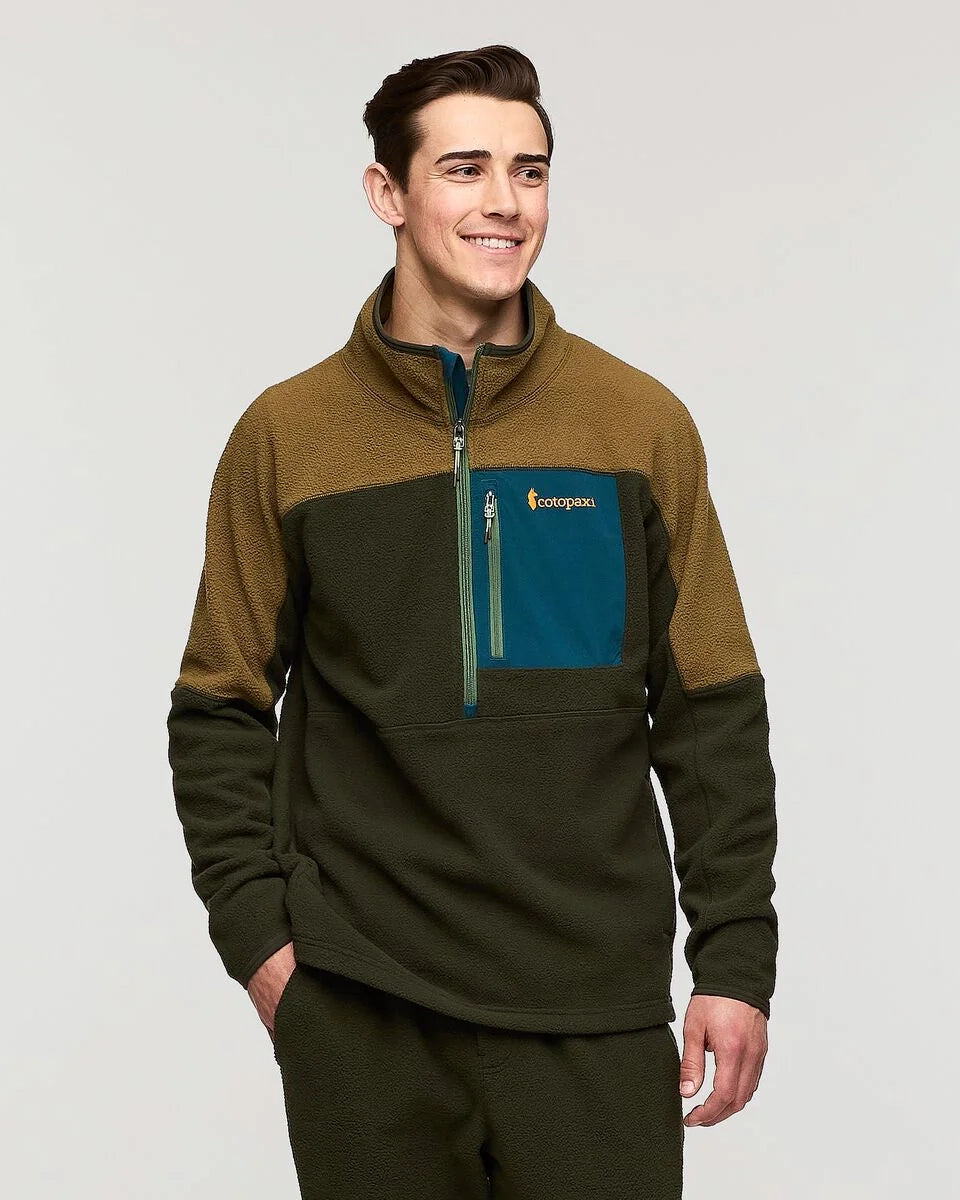 Abrazo 1/2 Zip Fleece Jacket In Live Oak And Woods