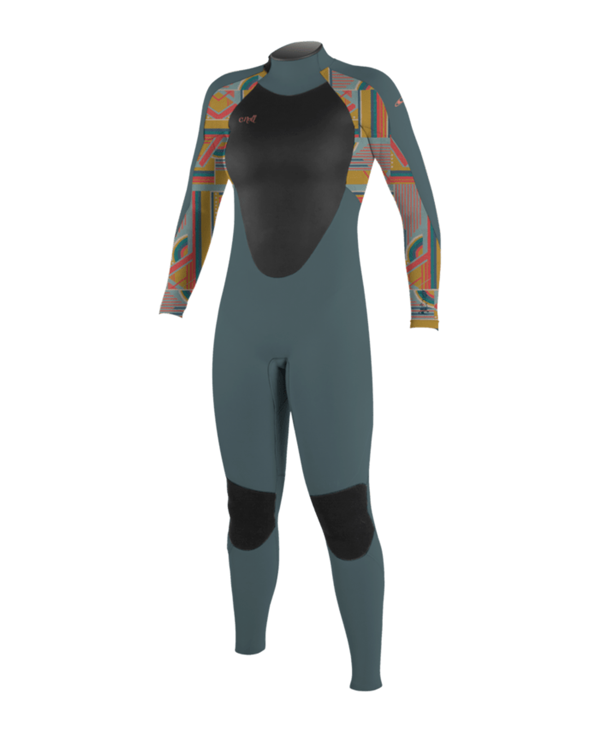 Epic 4/3mm Back Zip Wetsuit In ShadeandArta Geo