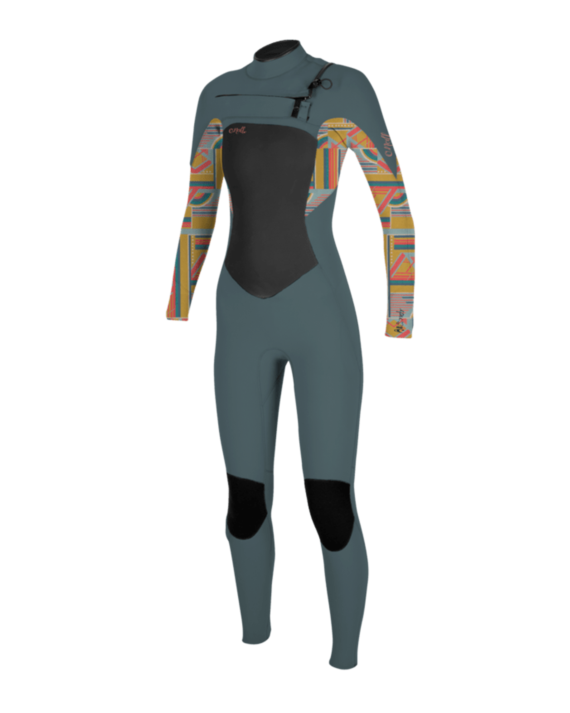 Epic 4/3mm Chest Zip Wetsuit In ShadeandArta Geo
