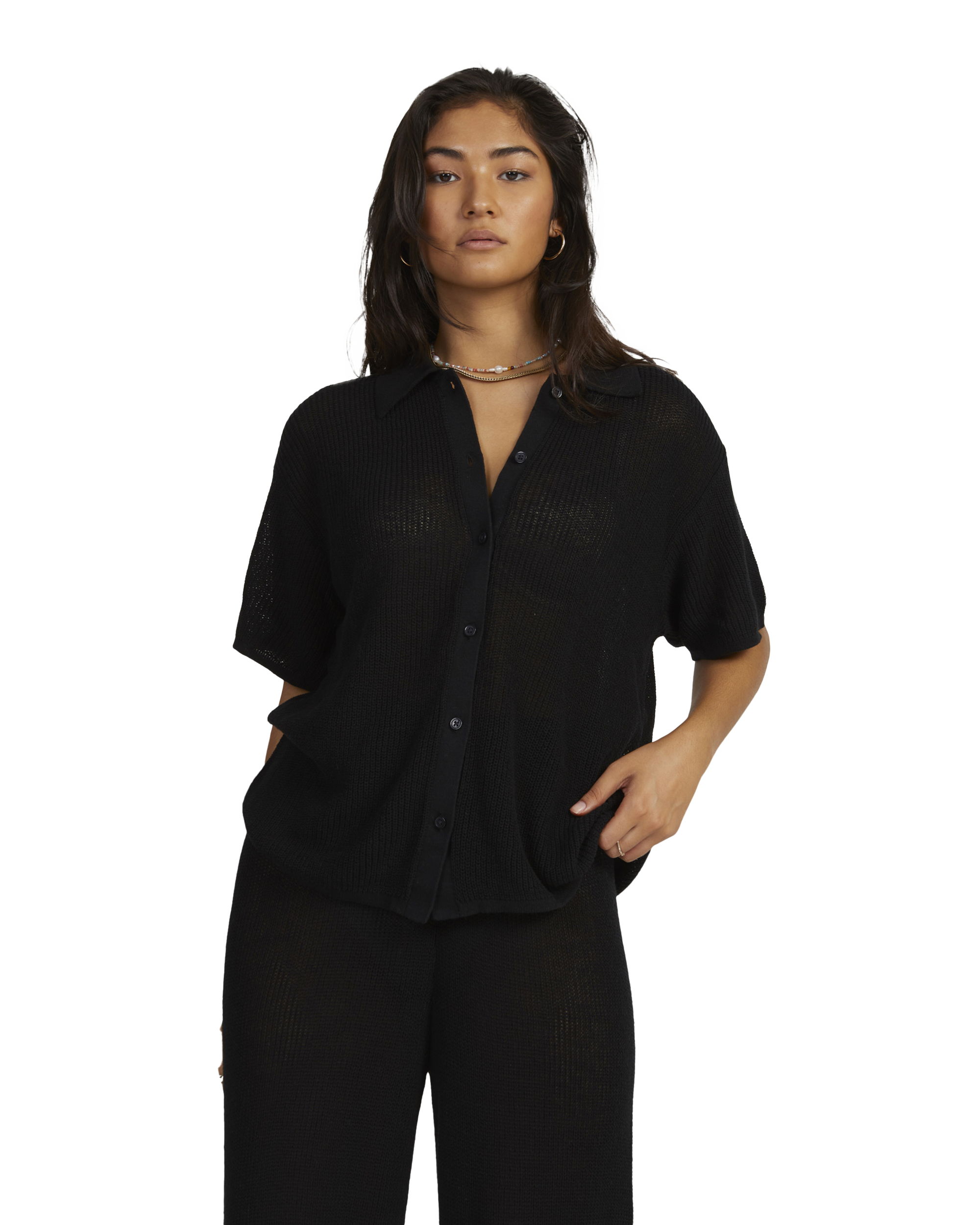 Fade Holiday Shirt In Black