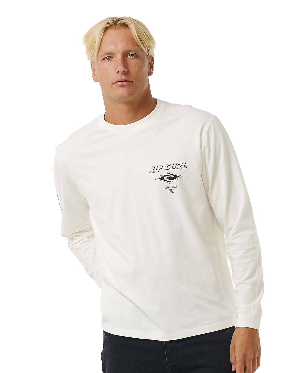 Fade Out Icon Long Sleeve T-shirt In Bone