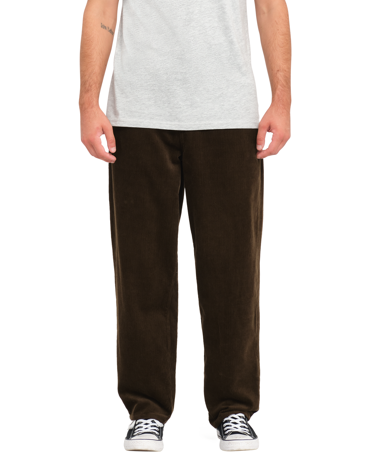 Freazy Loose Trousers In Dark Brown