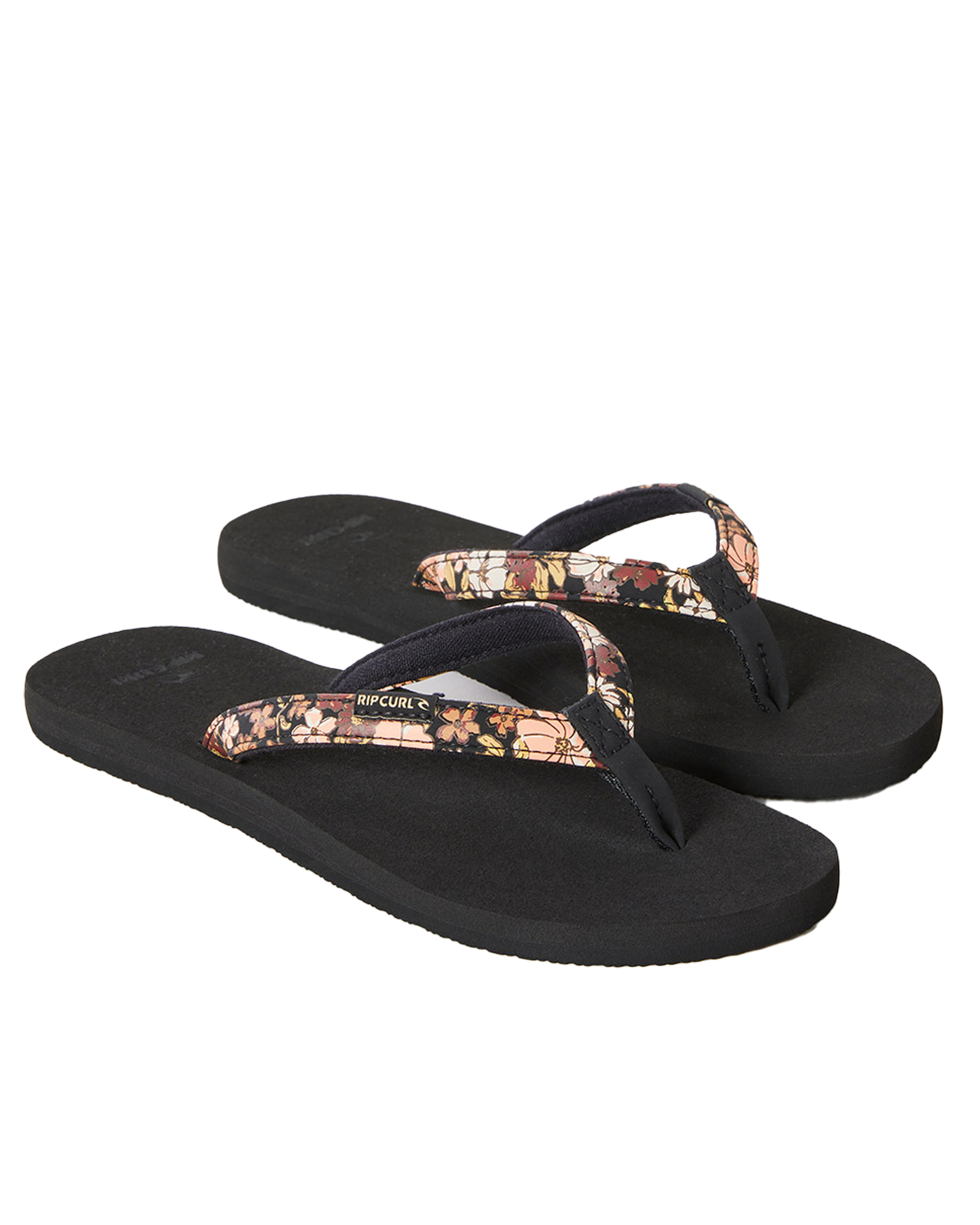 Freedom Bloom Flip Flops In BlackandBrown