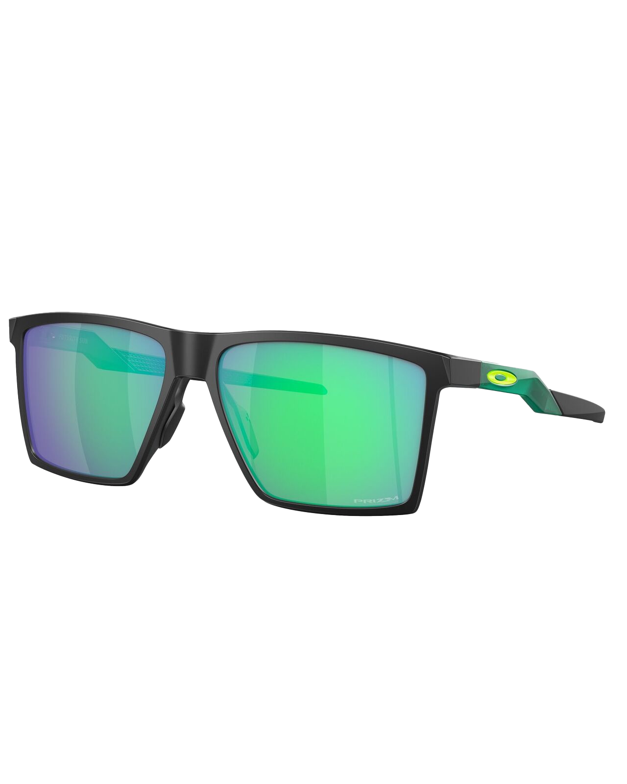Futurity Sun Prizm Sunglasses  In Satin BlackandPrizm Jade