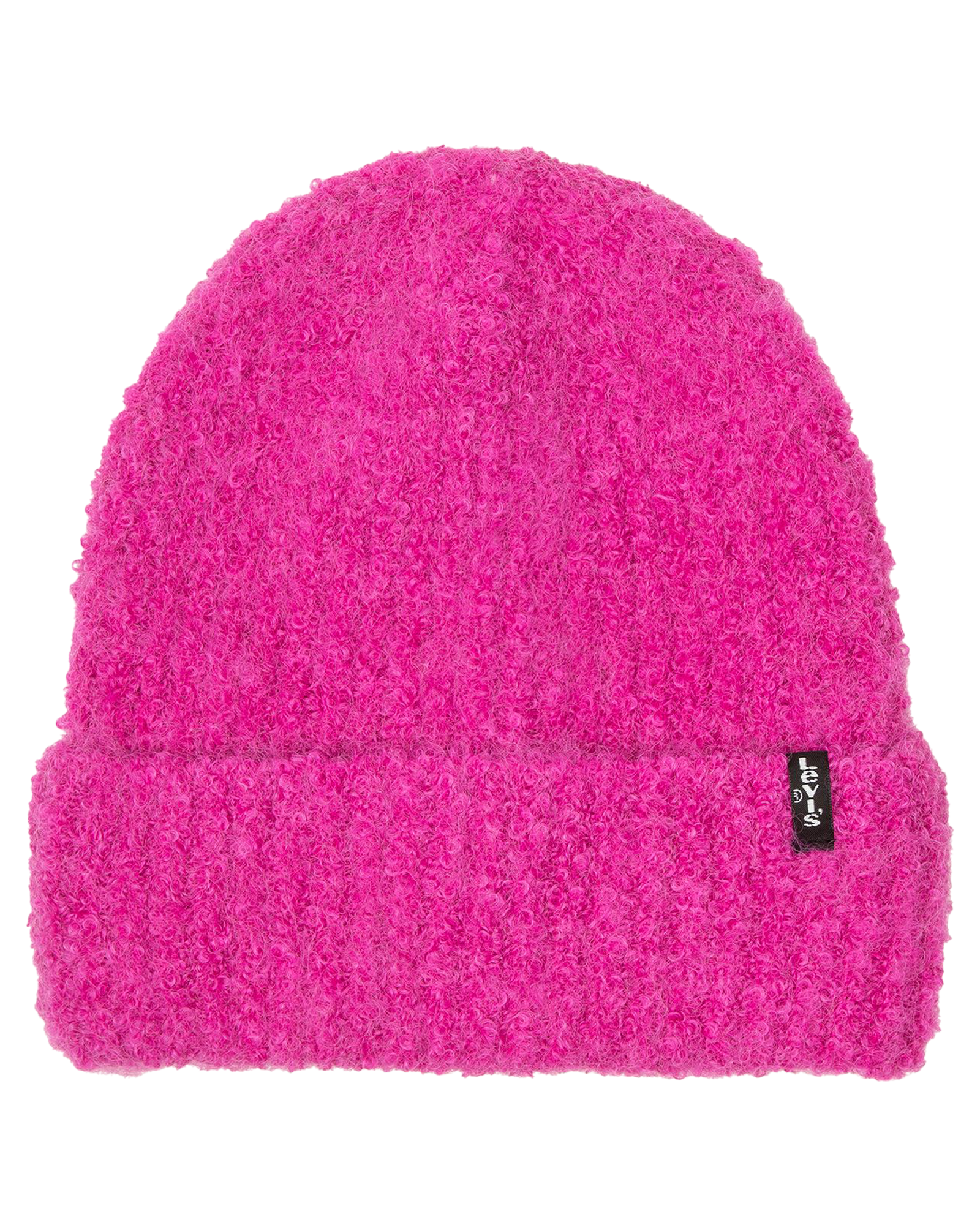 Fuzy Beanie In Dark Pink