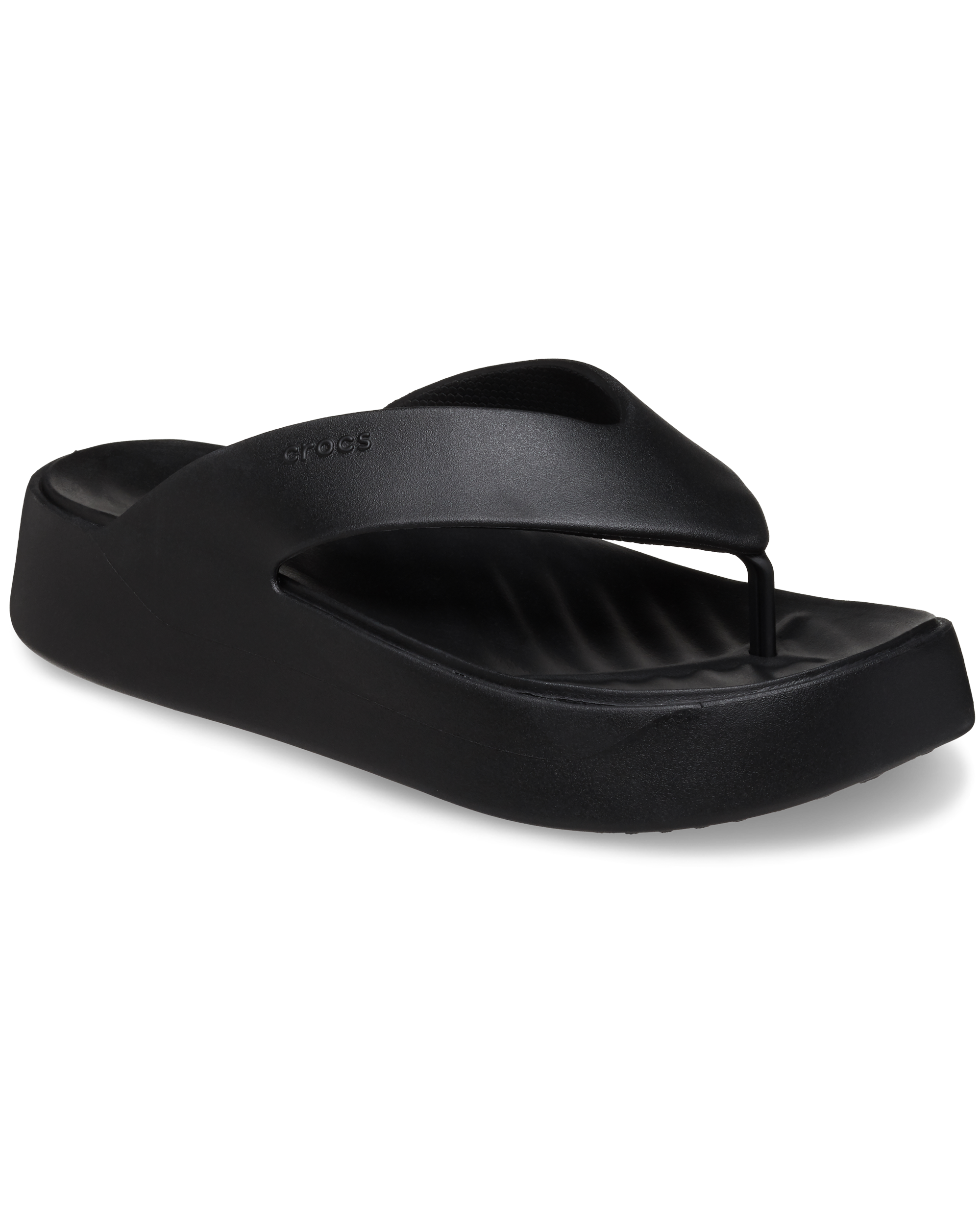 Getaway Platform Flip Flops In Black