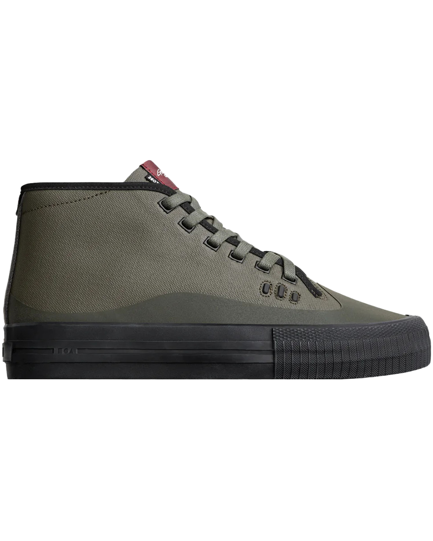 Gillette Mid Shoes In Dark OliveandBlack