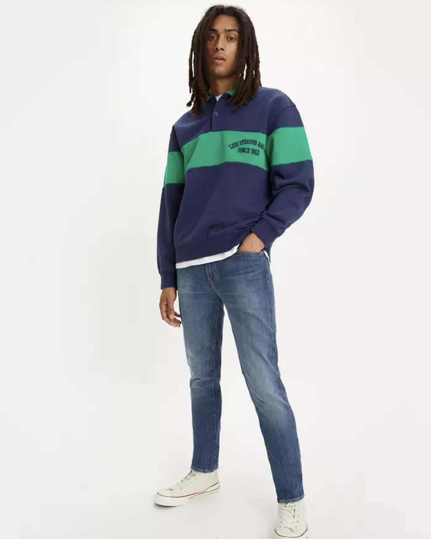 1/4 Zip Blocked Raglan Sweatshirt In Peppermint