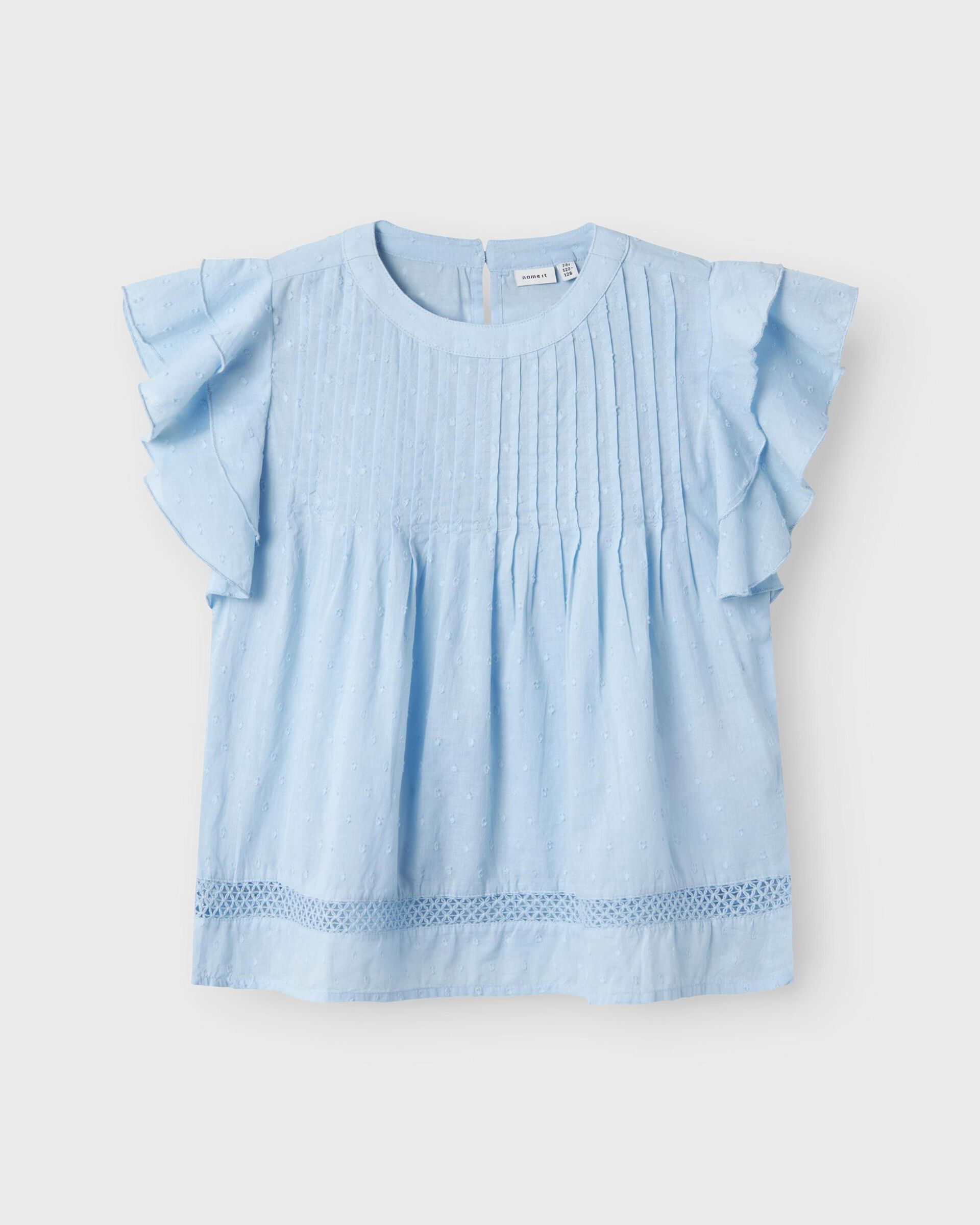 Girls Faride Top In Chambray Blue