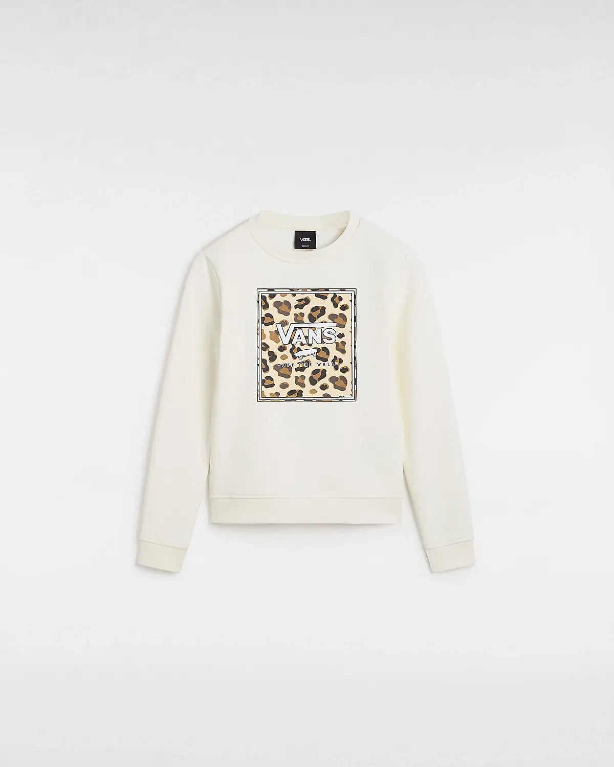 Girls Felidae Boxed Crew Sweatshirt In Marshmallow