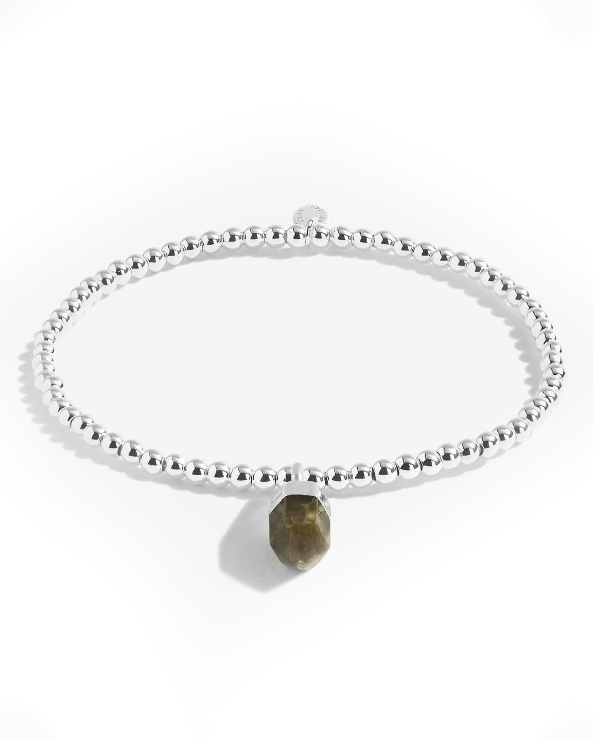 Affirmation Crystal A Little Wisdom Bracelet In Labradorite