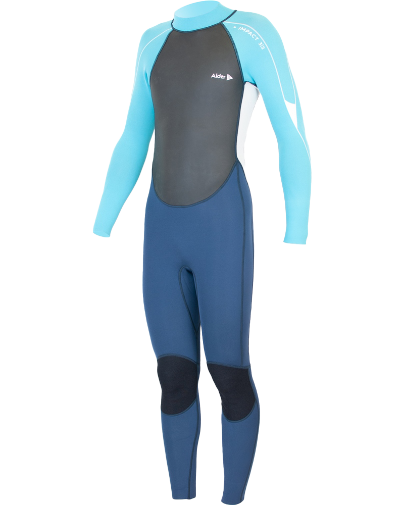 Girls Impact 3/2mm Wetsuit In Cyan