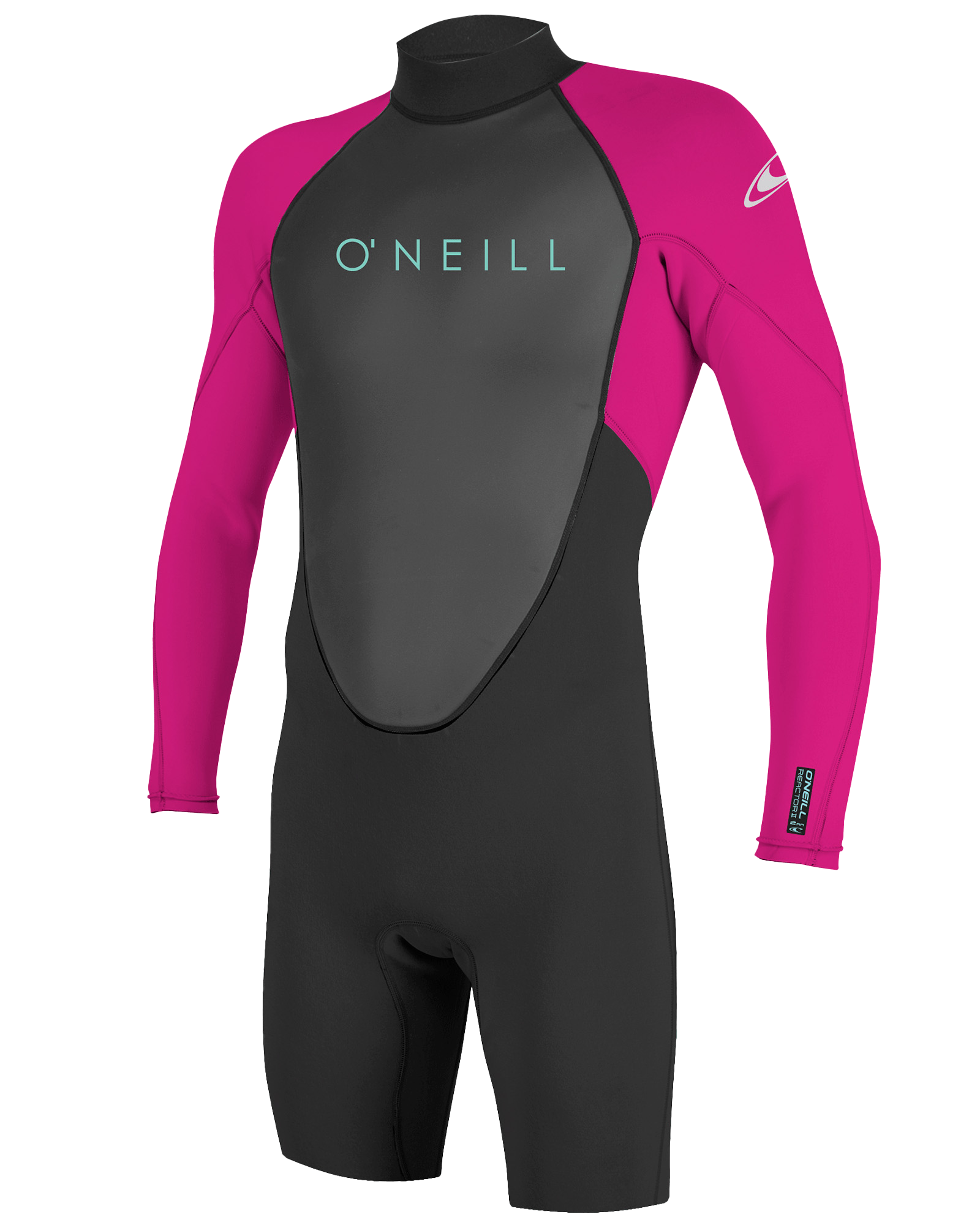Girls Reactor-2 2mm Back Zip Spring Wetsuit In BlackandBerry