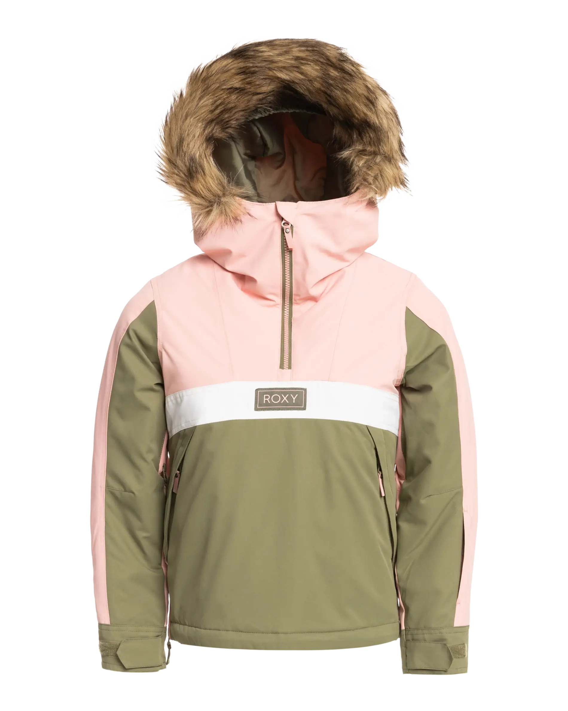 Girls Shelter Technical Jacket In Deep Lichen Green