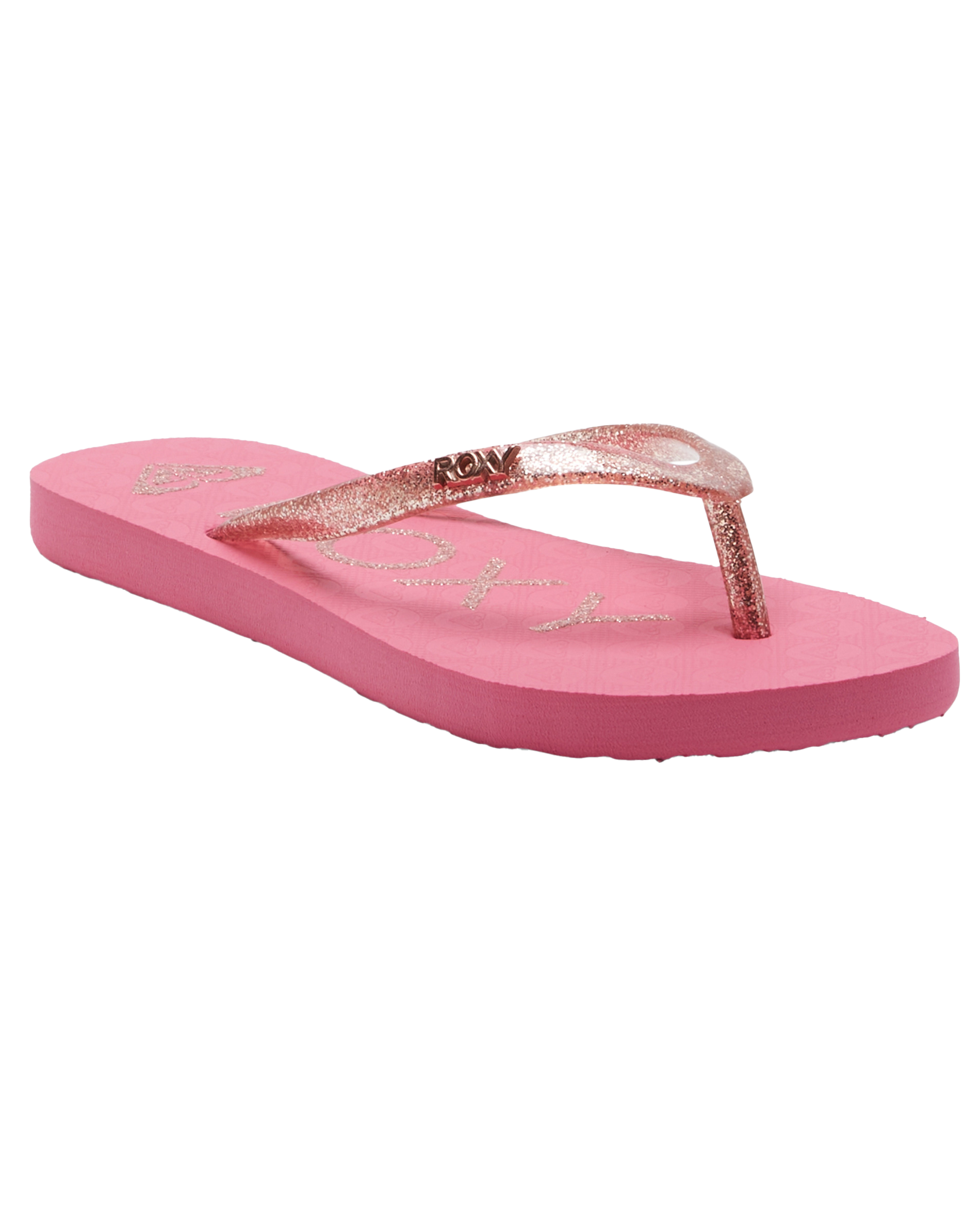 Girls Viva Sparkle Flip Flops In Pink 1