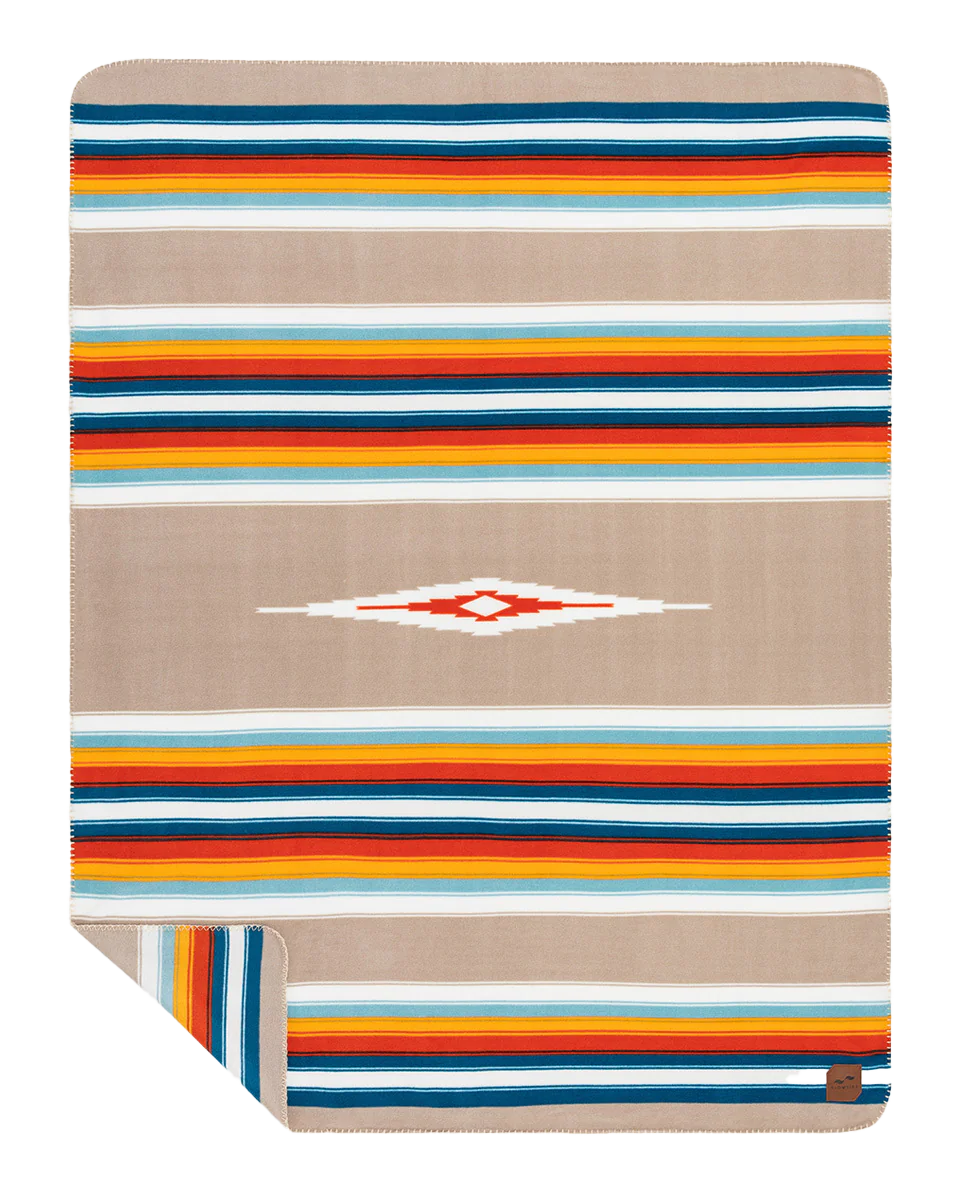 Glacier Polar Fleece Blanket In Multi