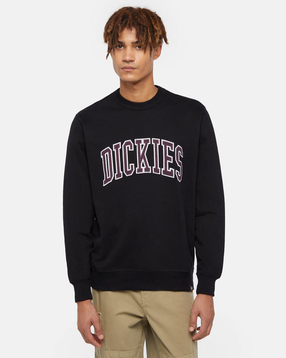 Aitkin Sweatshirt In BlackandPlum
