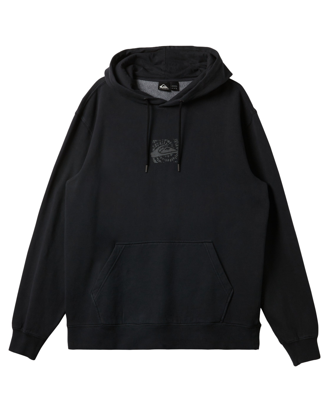 Graphic Mix Hoodie In Black