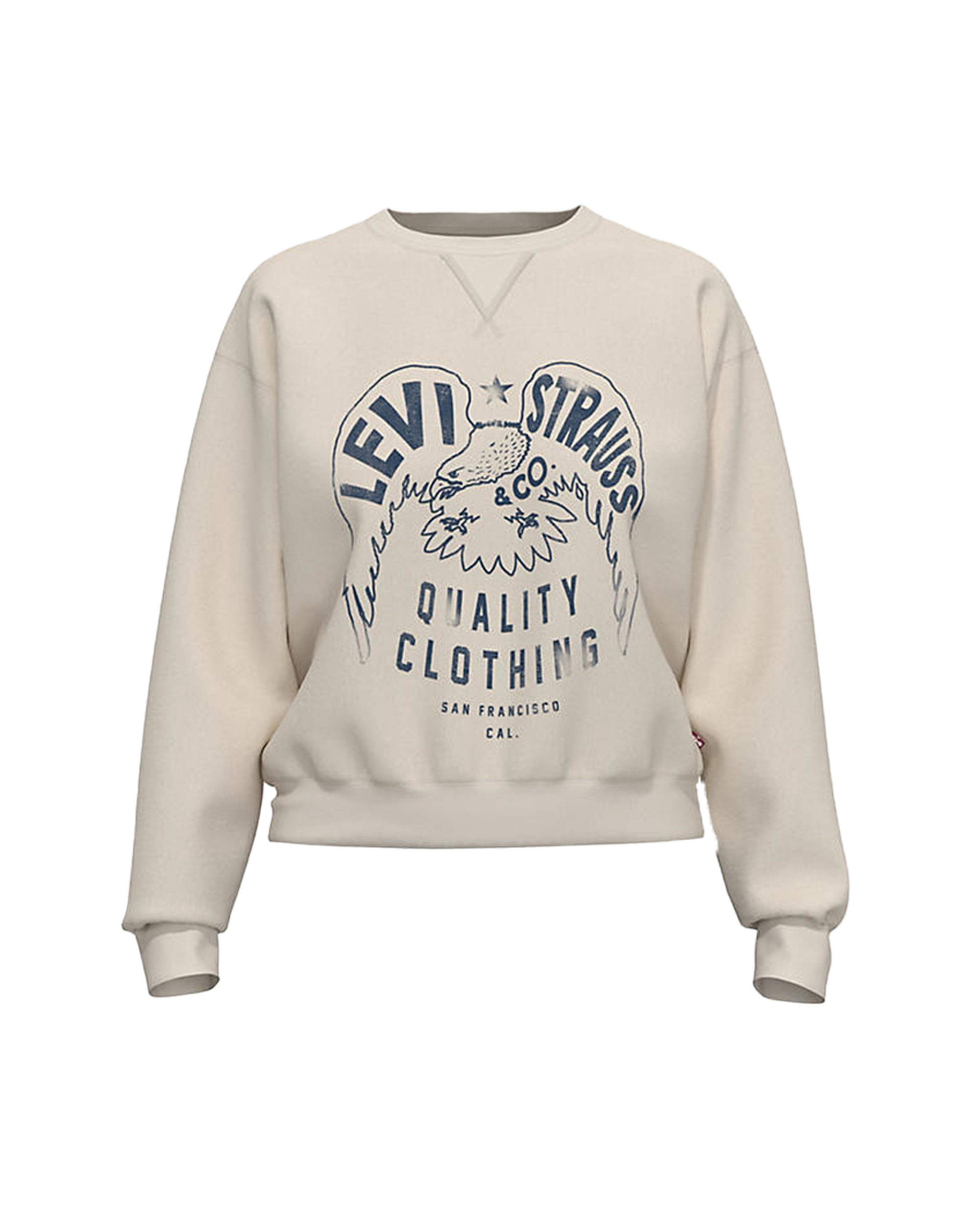 Graphic Signature Sweatshirt In Eagle Egret