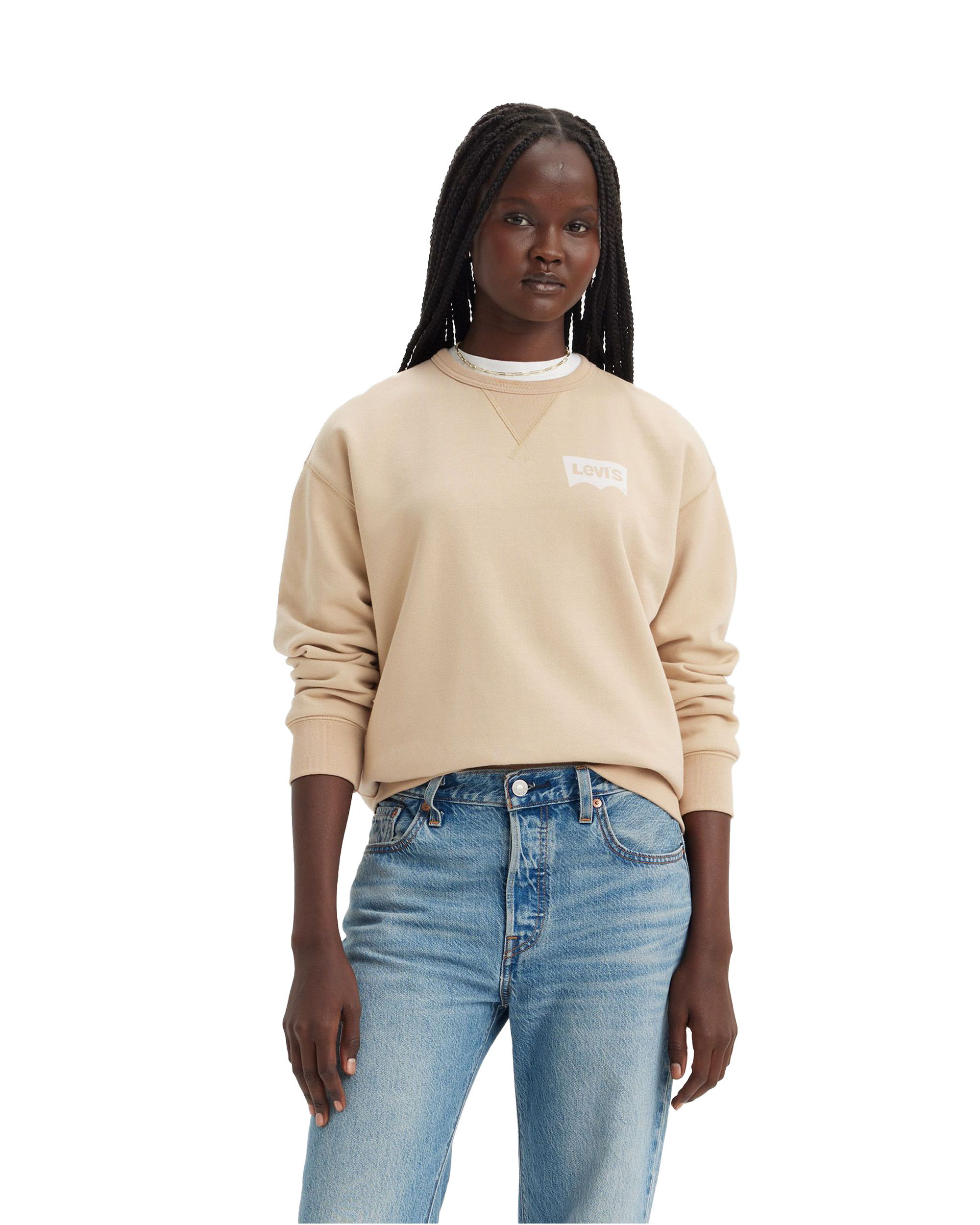 Graphic Signature Sweatshirt In Safari
