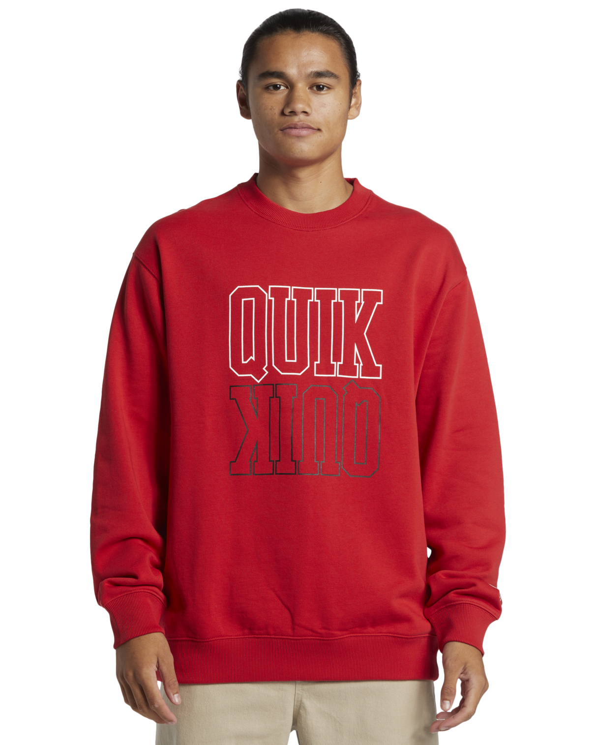 Griffin Crew Sweatshirt In Salsa