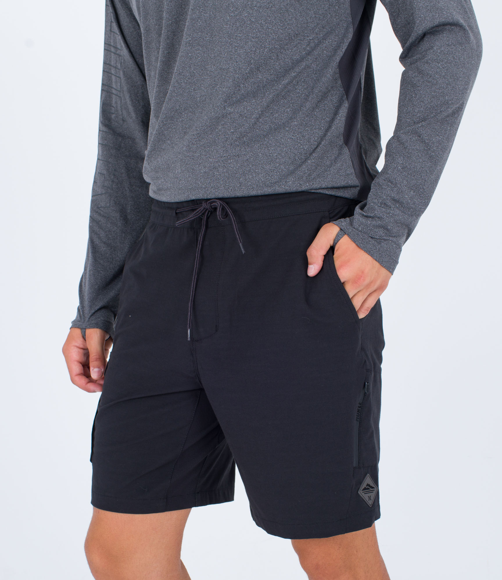 H2o Dri Nomad Cargo Walkshorts In Black