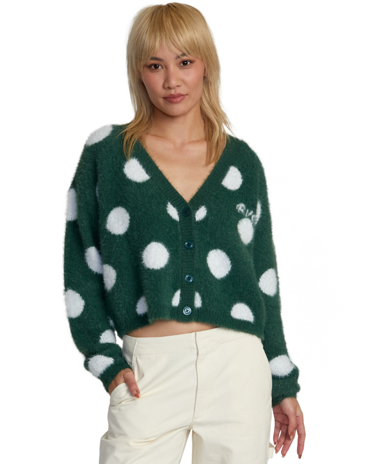 Happy Hour Cardigan In Pine Needle