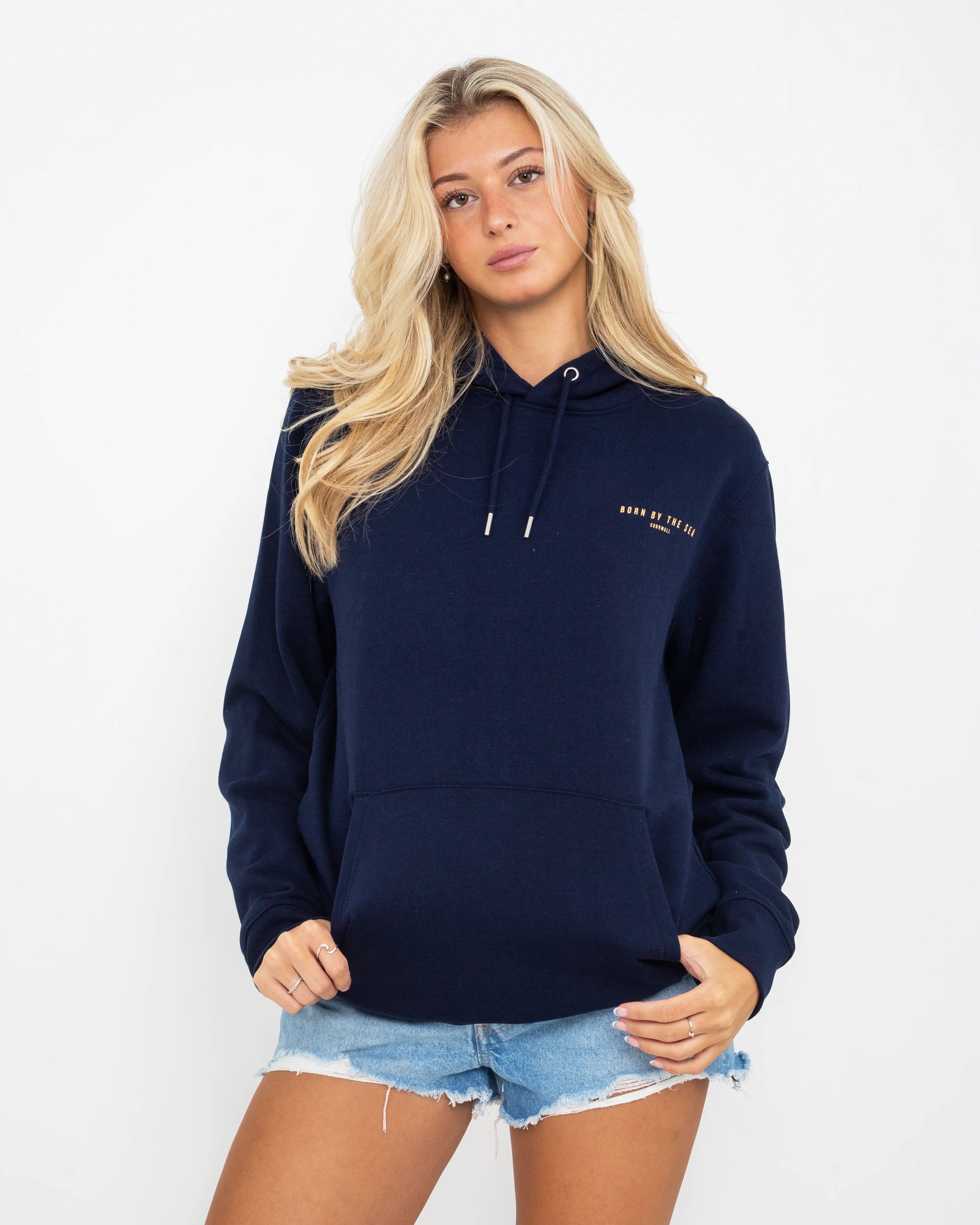 Headland Hoodie In French Navy