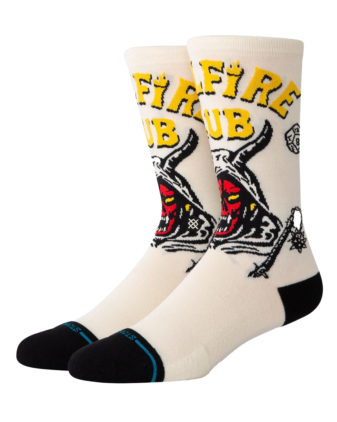 Hellfire Socks In Vintage White