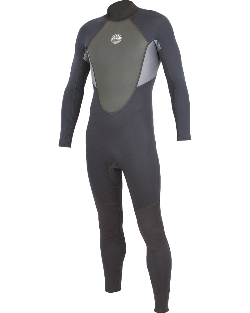 Impact 3/2mm Back Zip Wetsuit In BlackandDeep Grey