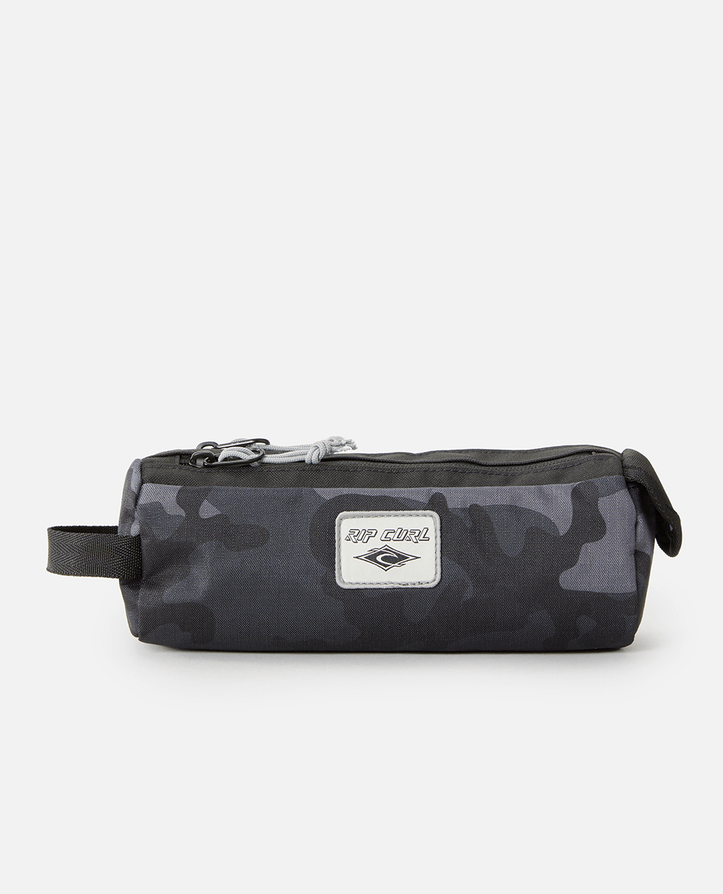 2 Compartment Pencil Case In BlackandGrey