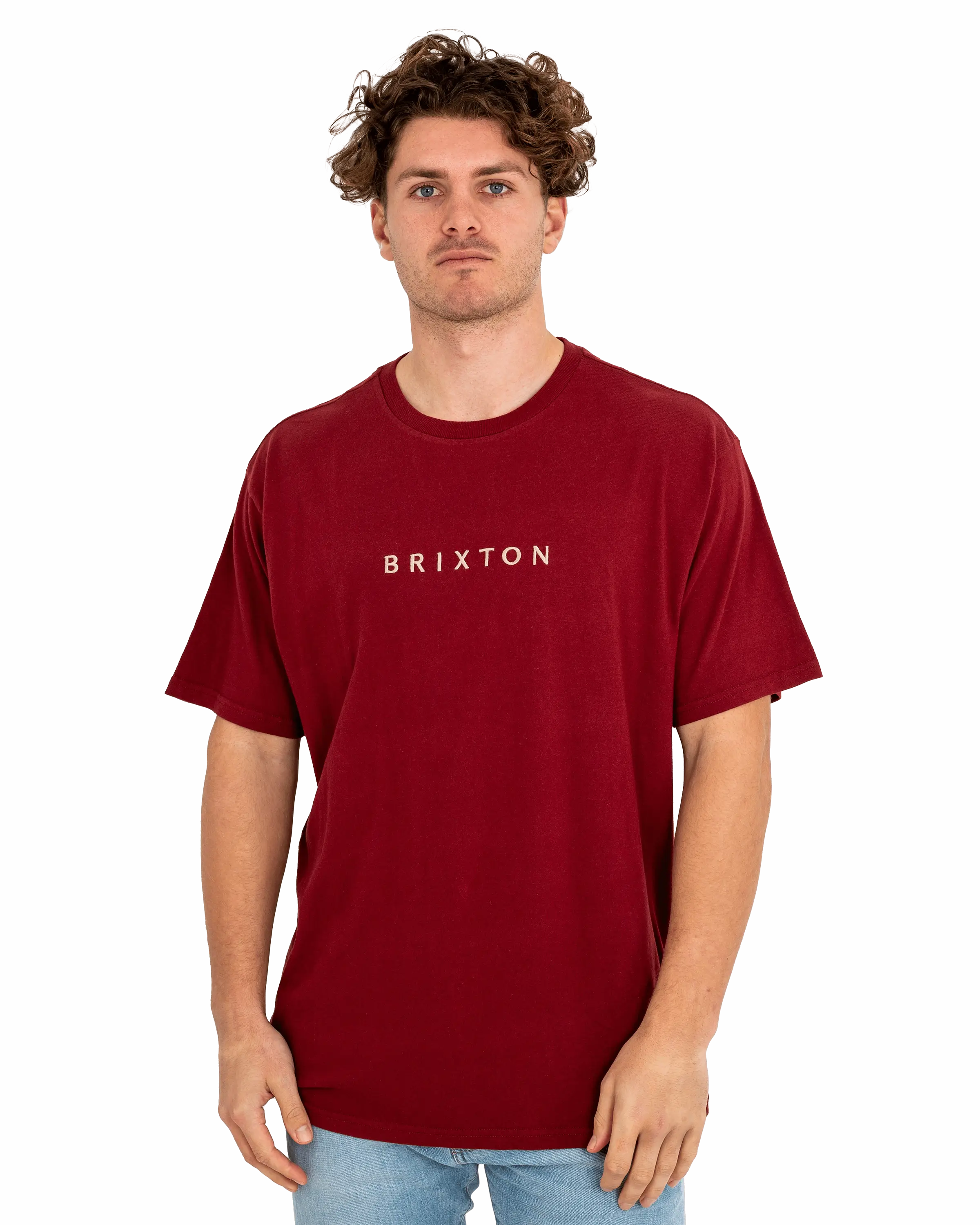 Alpha Line T-shirt In Island Berry Garment Dye