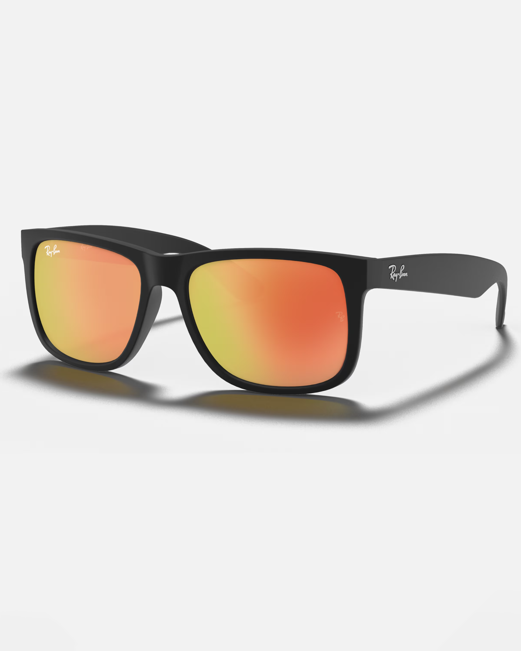 Justin Colour Mix Sunglasses In Matte BlackandRed