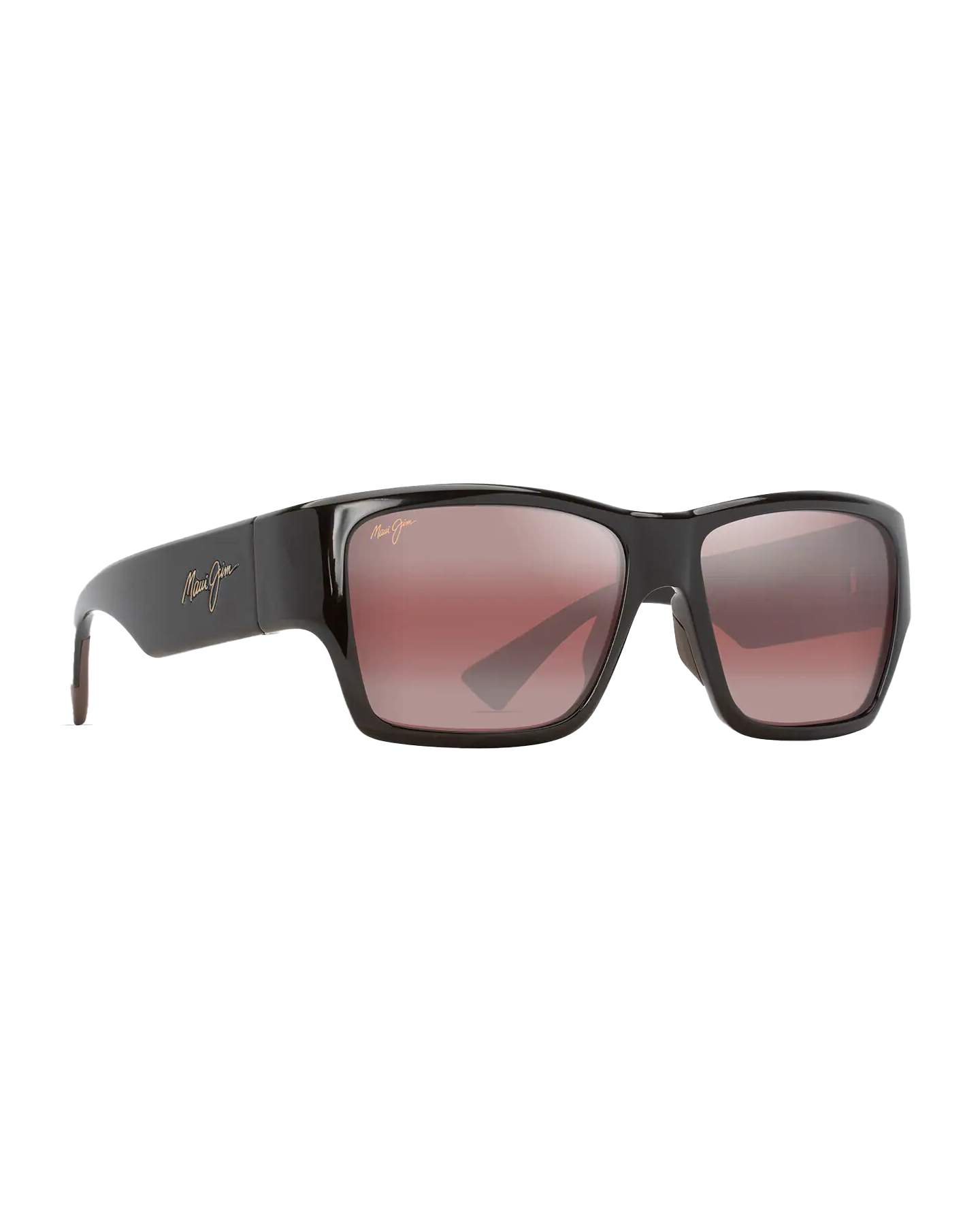 Kaolu Polarised Sunglasses In Shiny BrownandMaui Rose