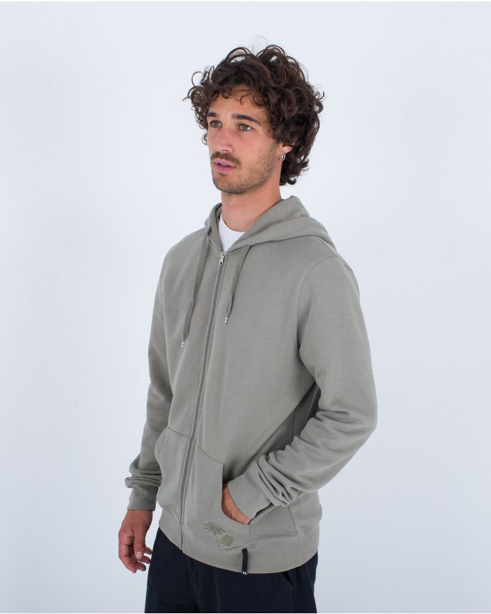 Laguna Zip Hoodie In Army