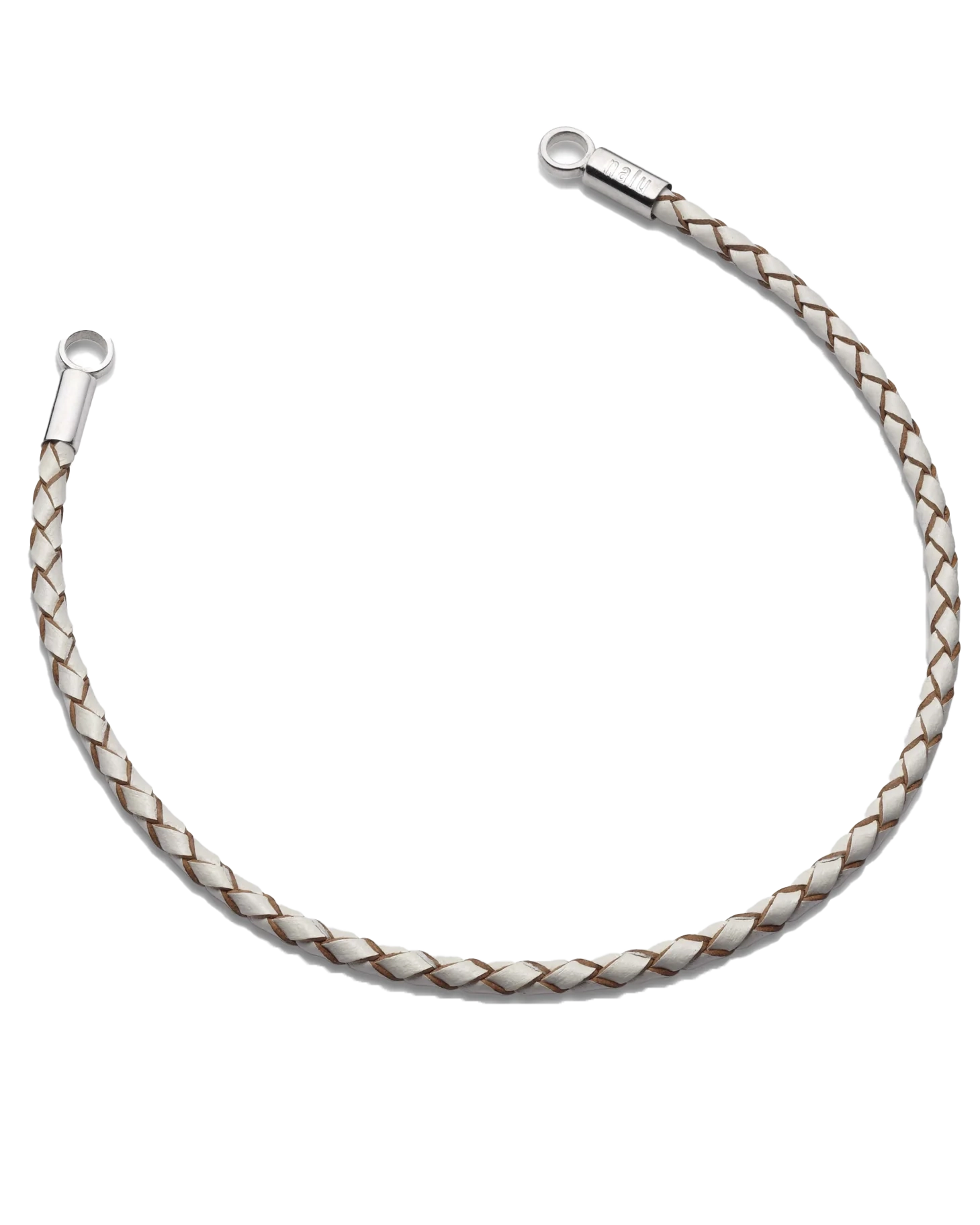 Leather 19cm Bracelet In White