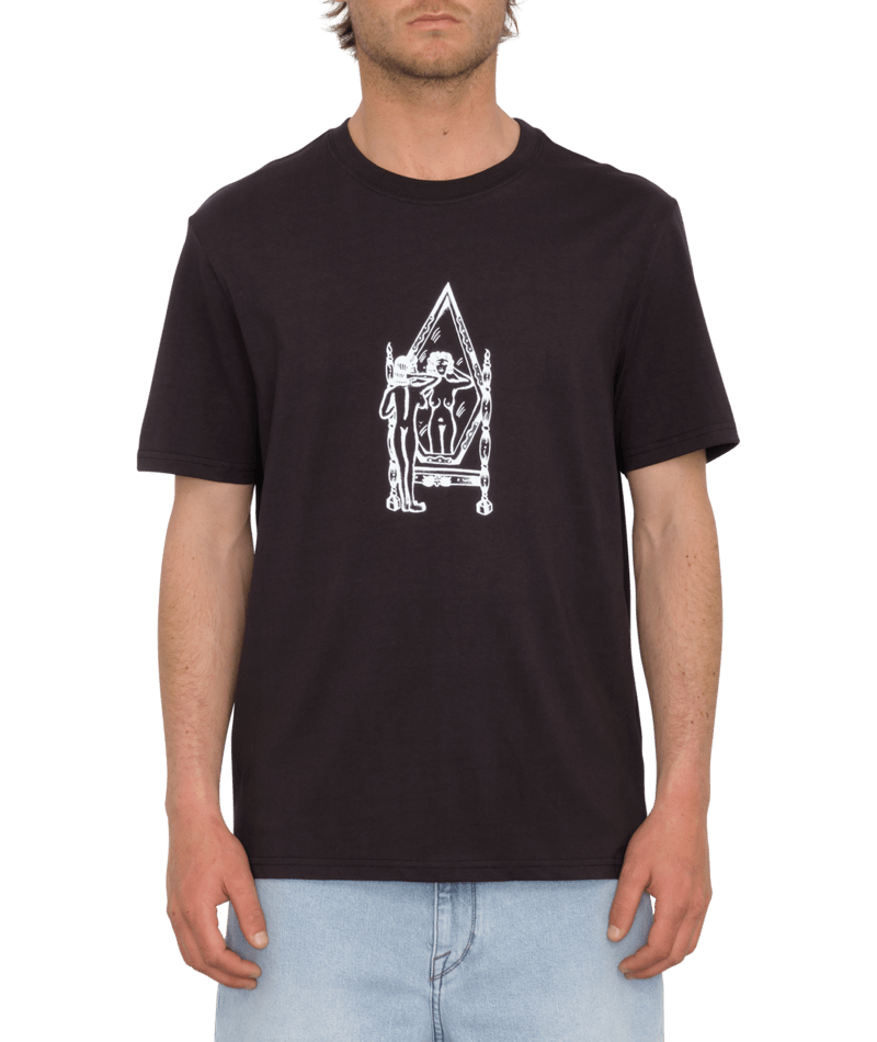 Lintell Mirror T-shirt In Black