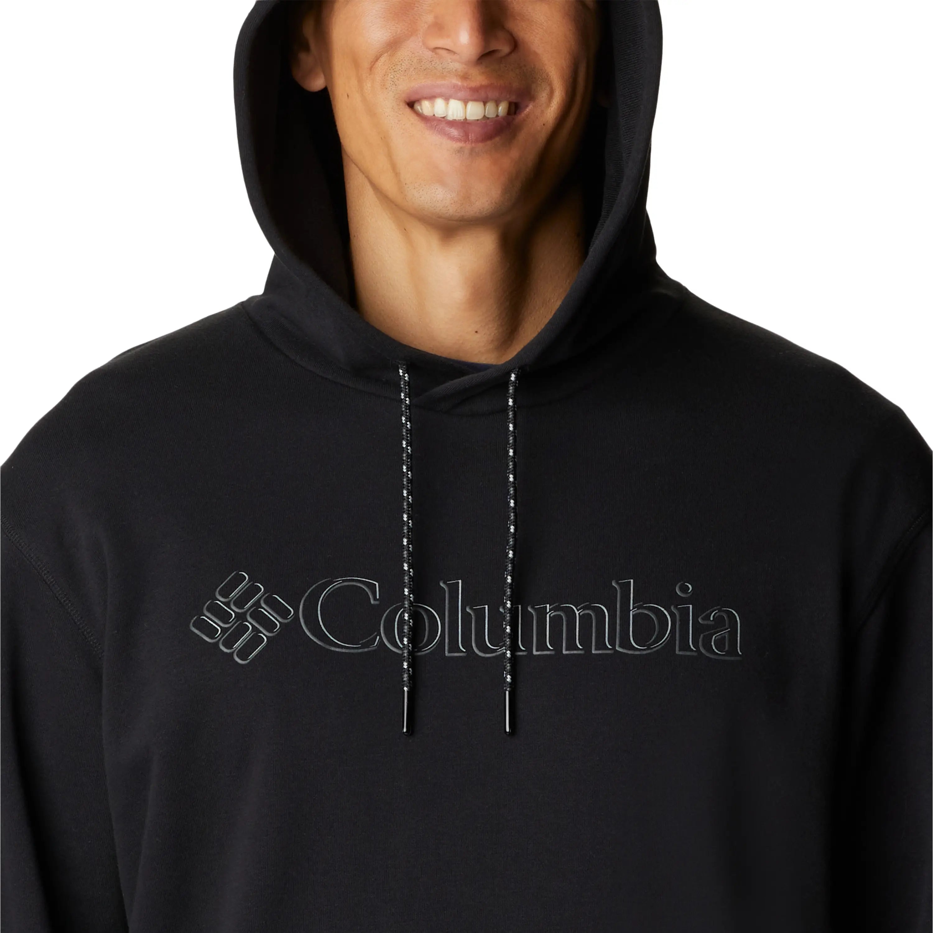 Lodge French Terry Ii Hoodie In BlackandBranded Shadow