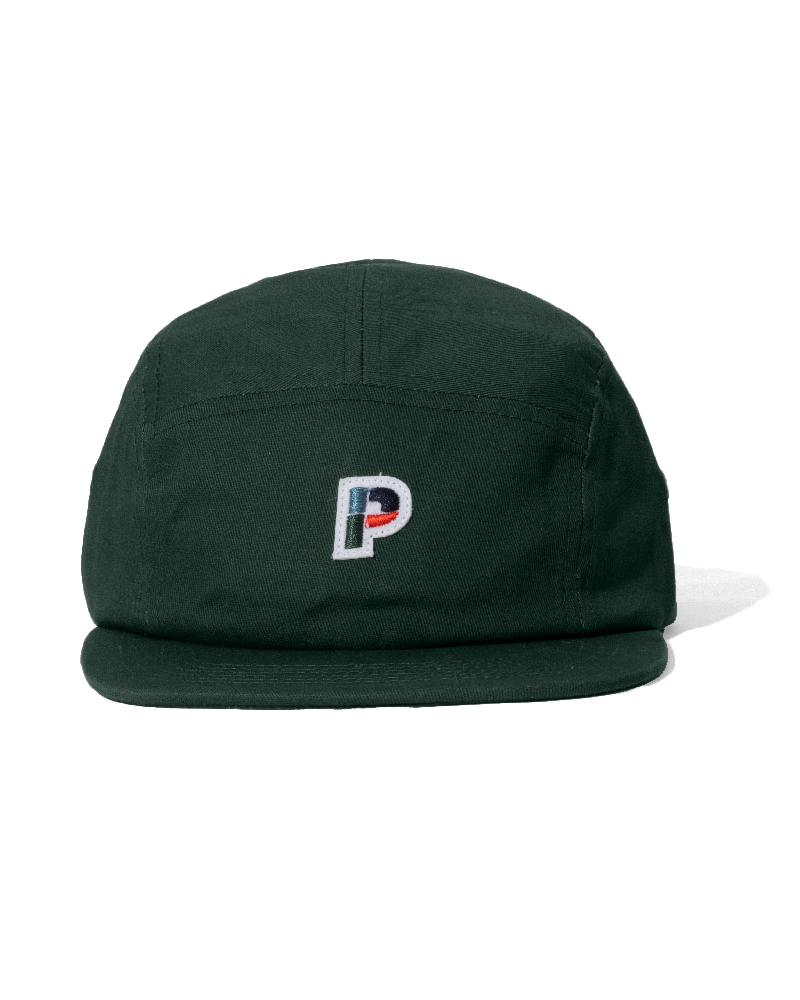 Logan 5 Panel Cap In Deep Green