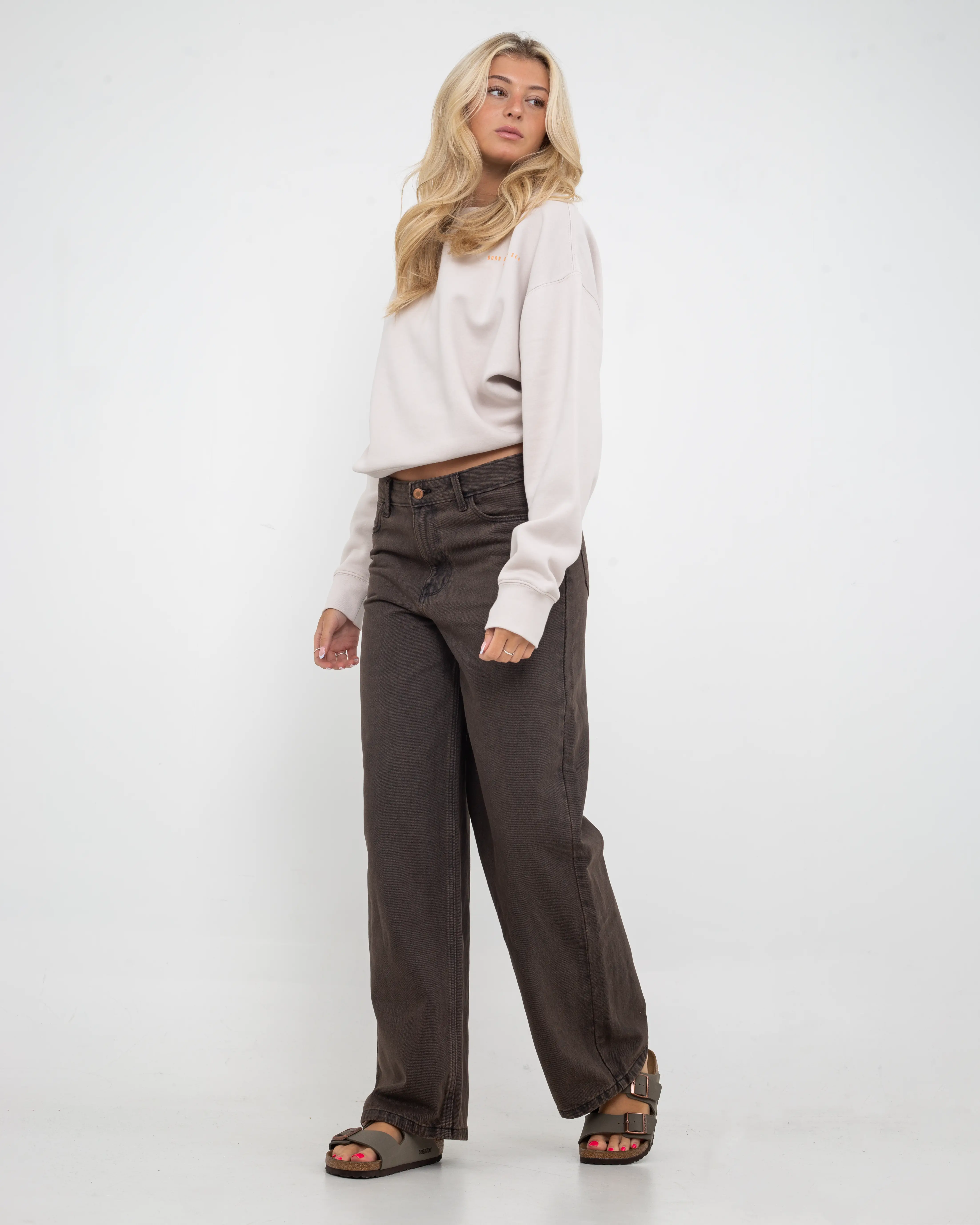 Loose Straight Jeans In Midnight Rodeo