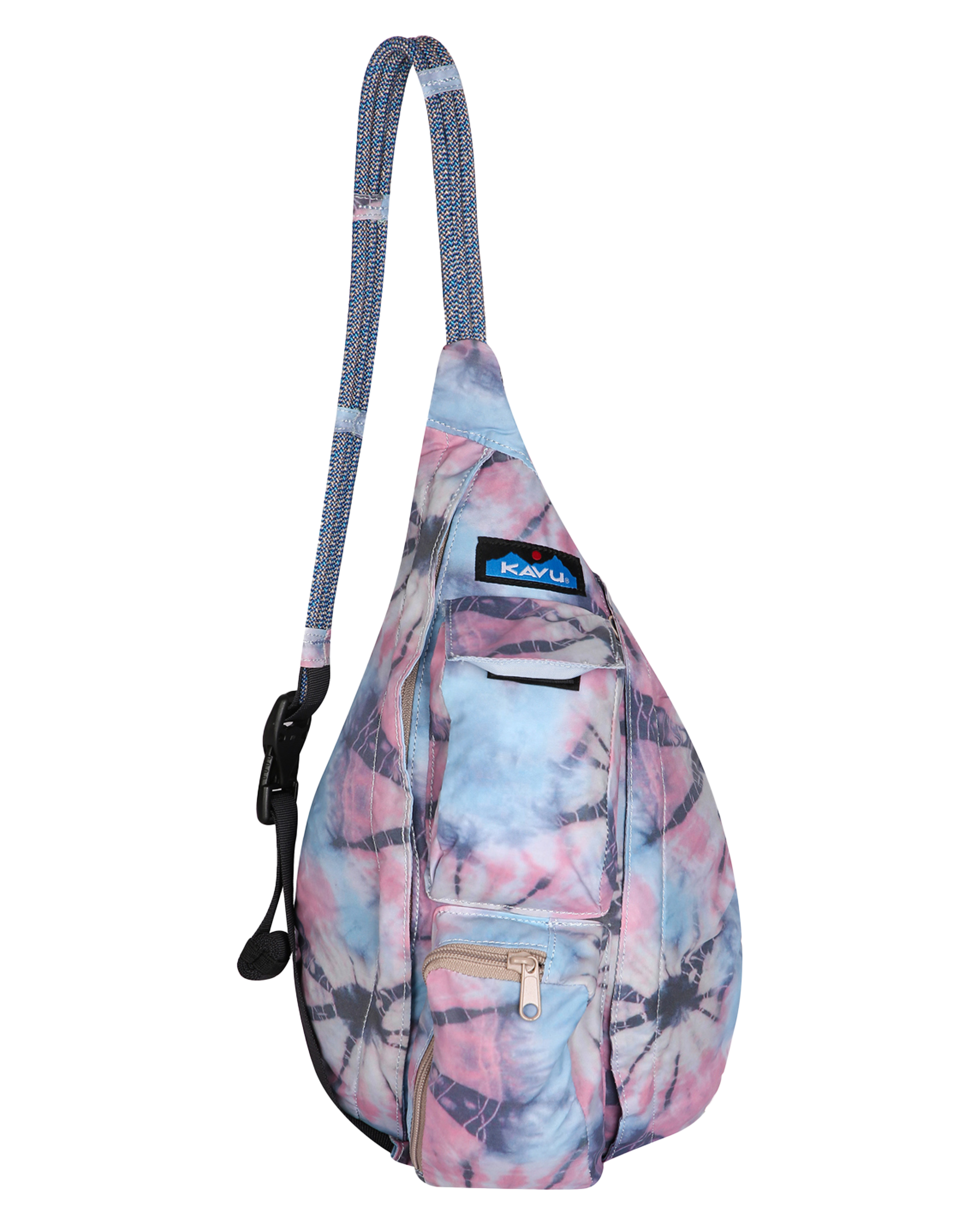 Mini Rope Sack In Spiral Tie Dye