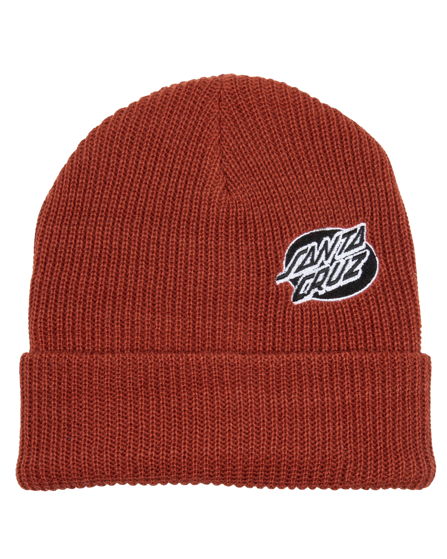 Mono Lined Oval Dot Beanie In Baked Clay