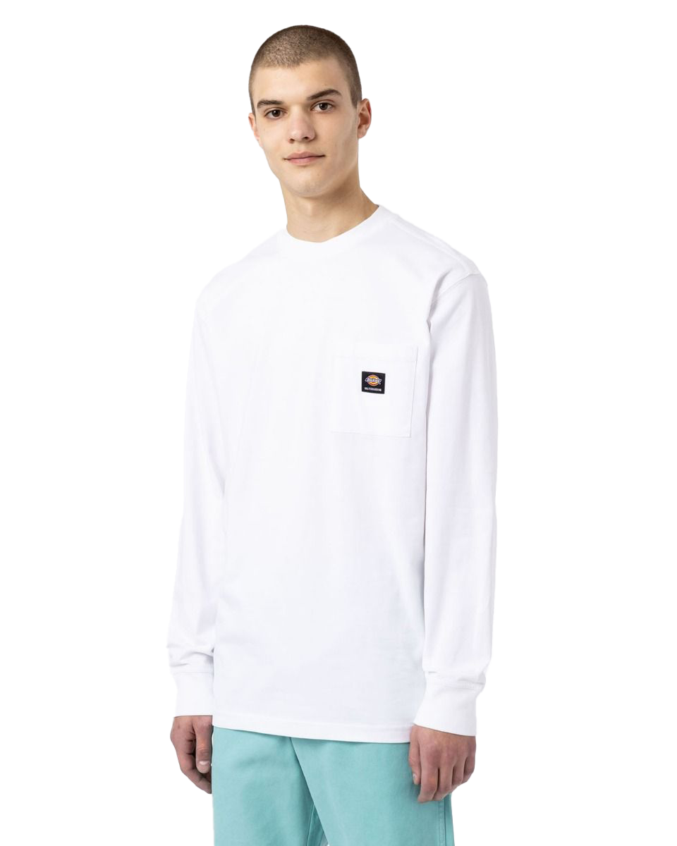 Mount Vista Long Sleeved  T-shirt In White
