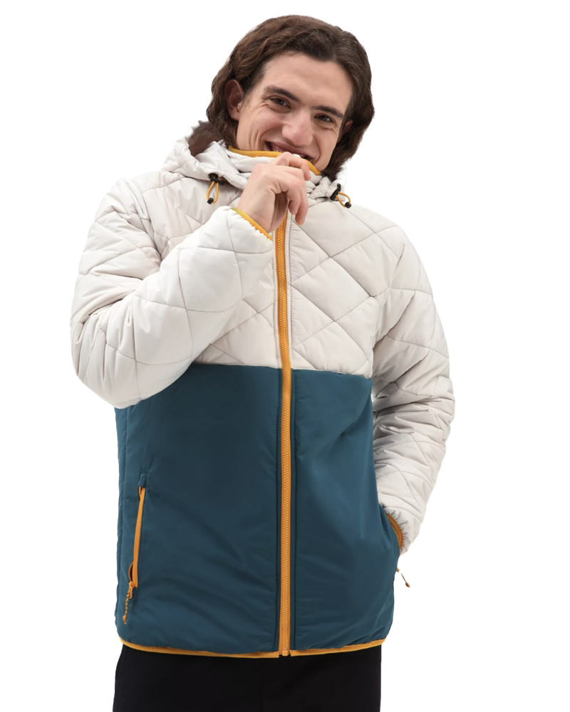 Mte-1 Colourblock Jacket In OatmealandDeep Teal
