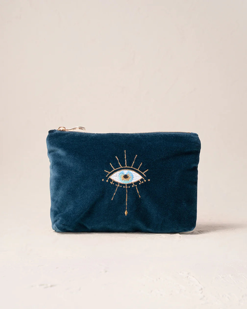 Mystical Eye Mini Pouch In Ink Blue