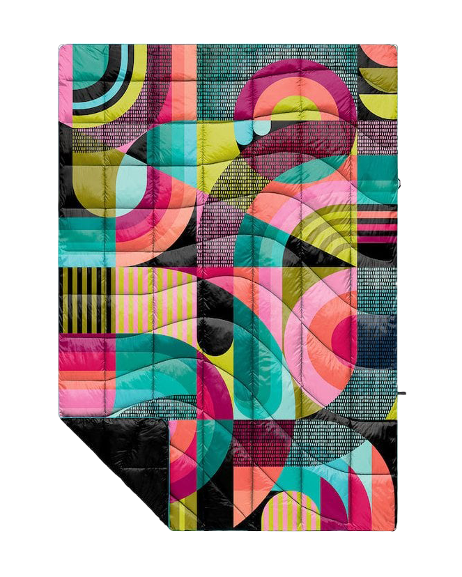 Nanoloft Puffy Blanket In Chromatic Voyage