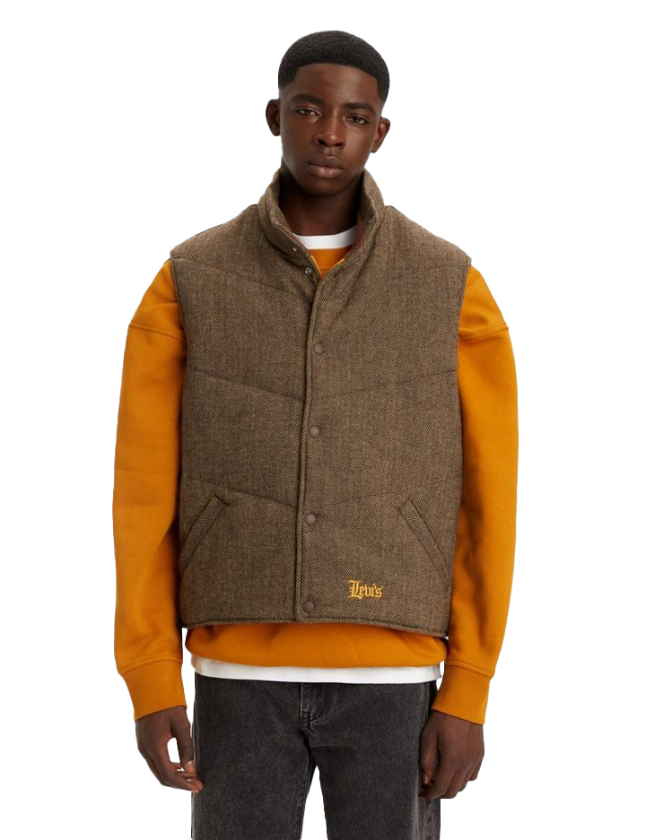 Natoma Gilet In Brown Pattern
